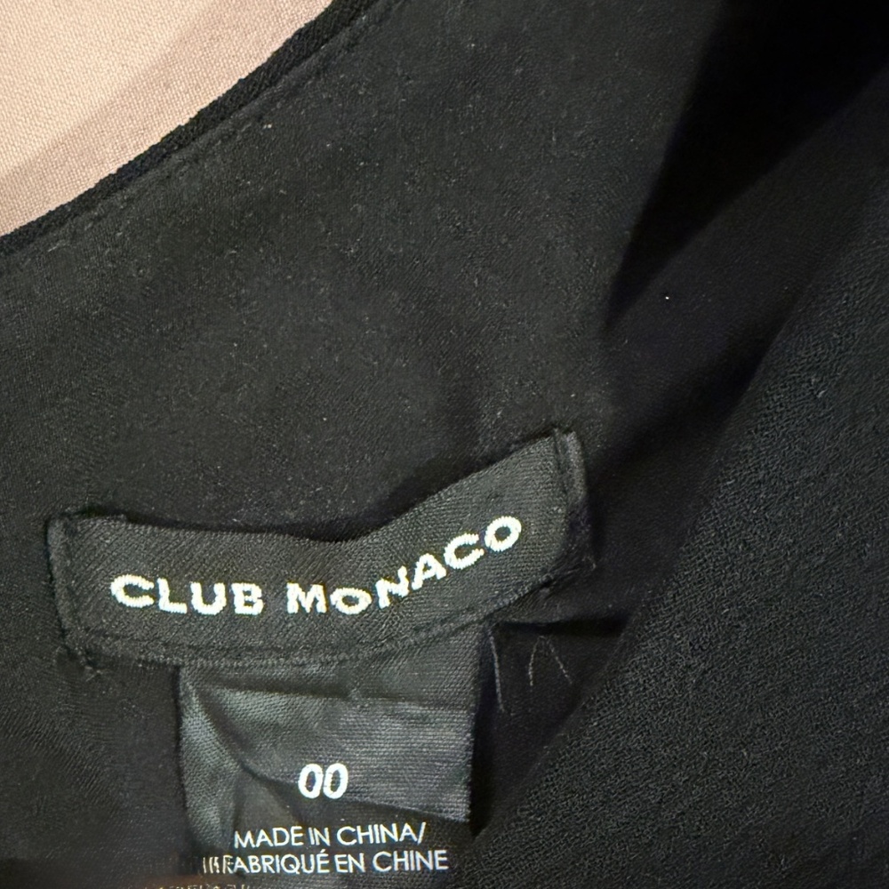 🖤 Club Monaco Black Tiered Dress – Size 00 🖤 - Picture 3 of 4
